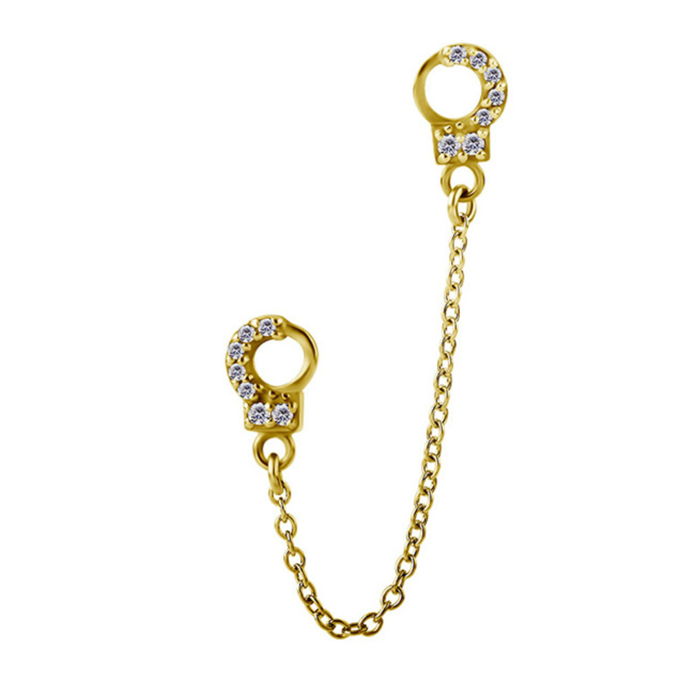 Segment Ring Charm - Handcuffs and Chain