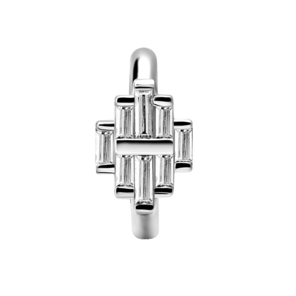 Ovaal Navelpiercing - Zirkonia