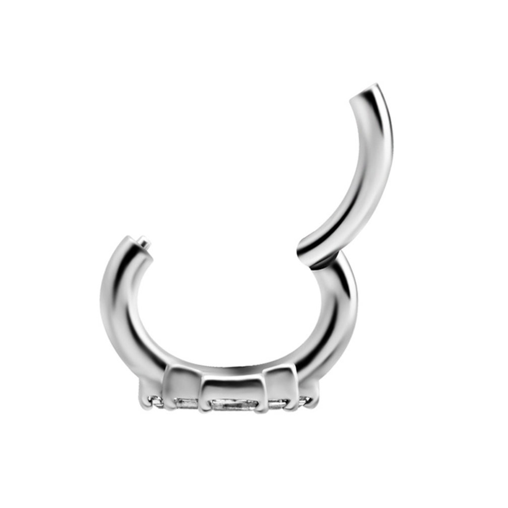 Ovaal Navelpiercing - Zirkonia