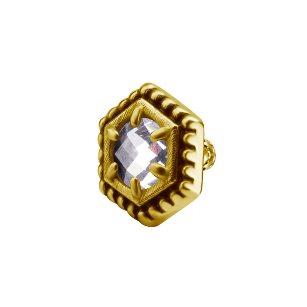 Surgical Steel Barbell - Zirconia