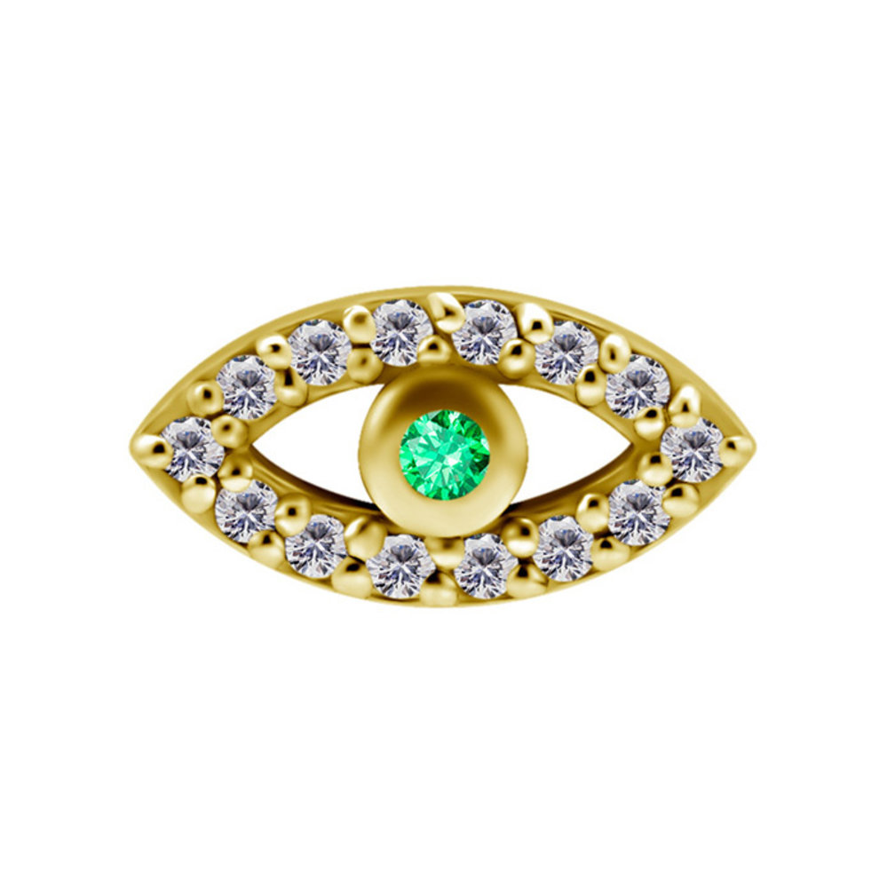 Surgical Steel Barbell - Zirconia Eye