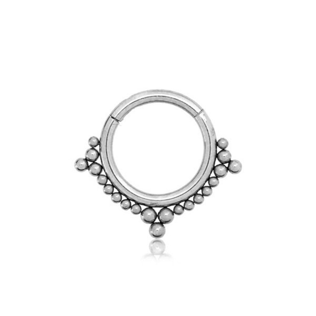 Septum/Daith Click Ring - Tribal