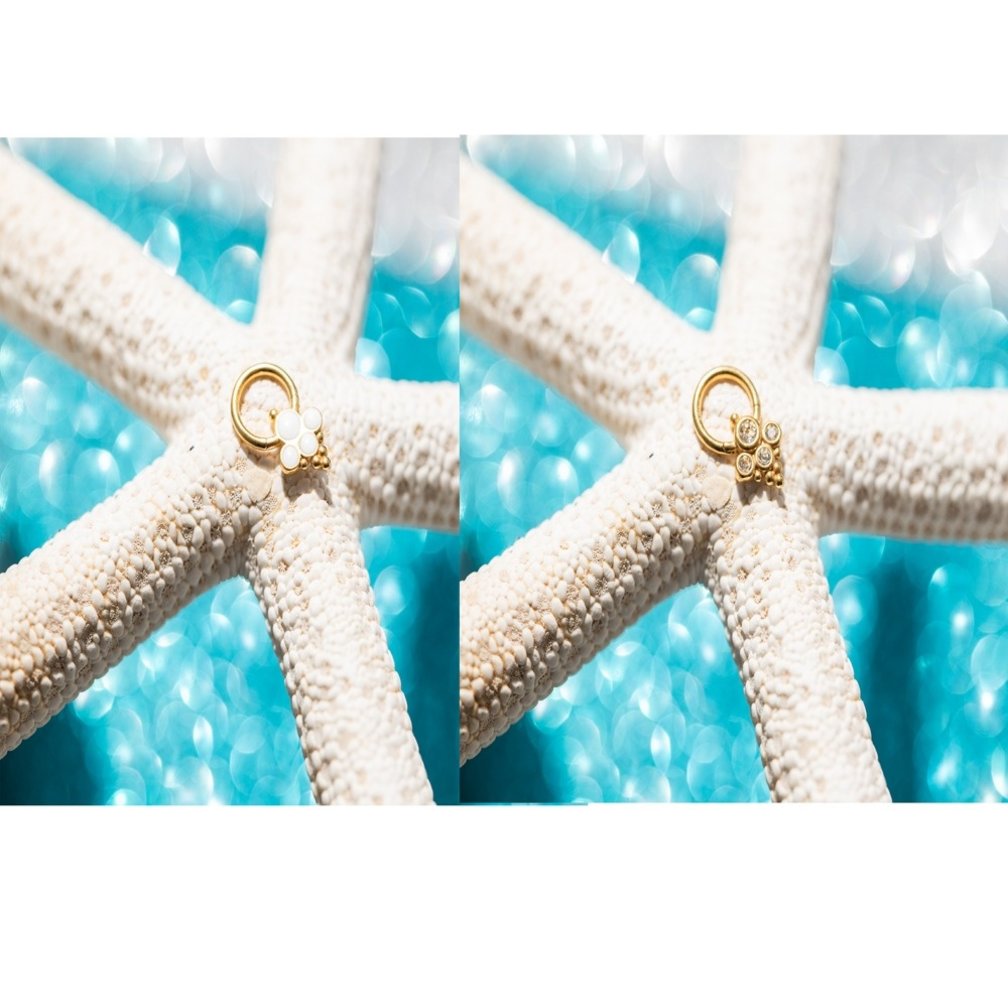 Gold Plated Smiley Ring - Crystals