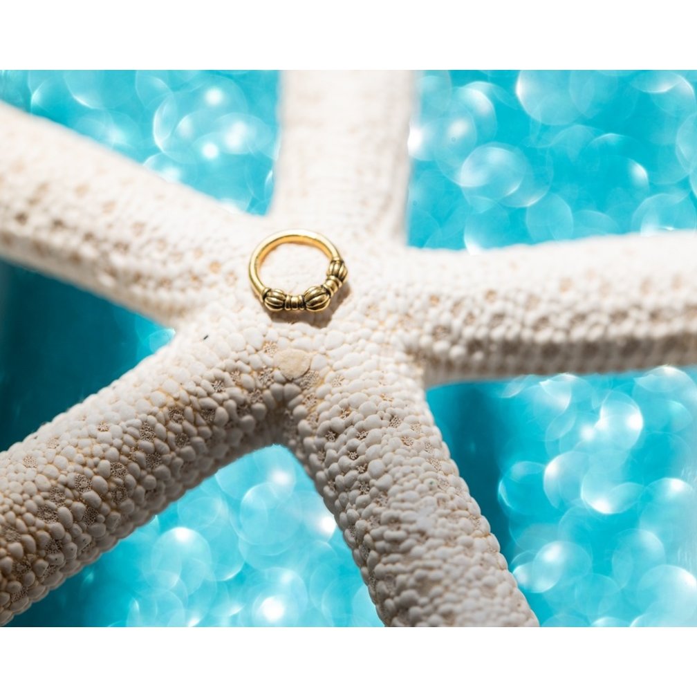 Surgical Steel Click Ring - Tribal