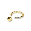 14 Karaat Massief Gouden Ball Closure Ring