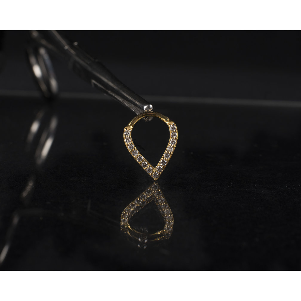 Piercing  Ring - Cubic Zirconia