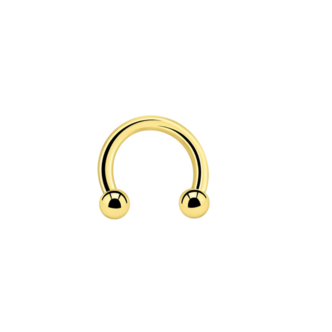 Piercings Works 18K Gold Plated Circular Barbell Basic