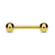 14 Karaat Massief Gouden Barbell - Basic