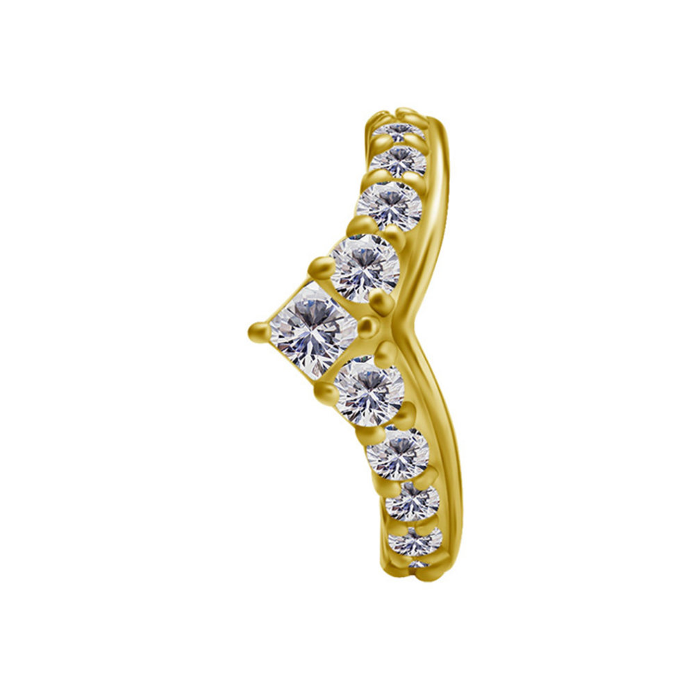 Helix Piercing Ring - Zirconia