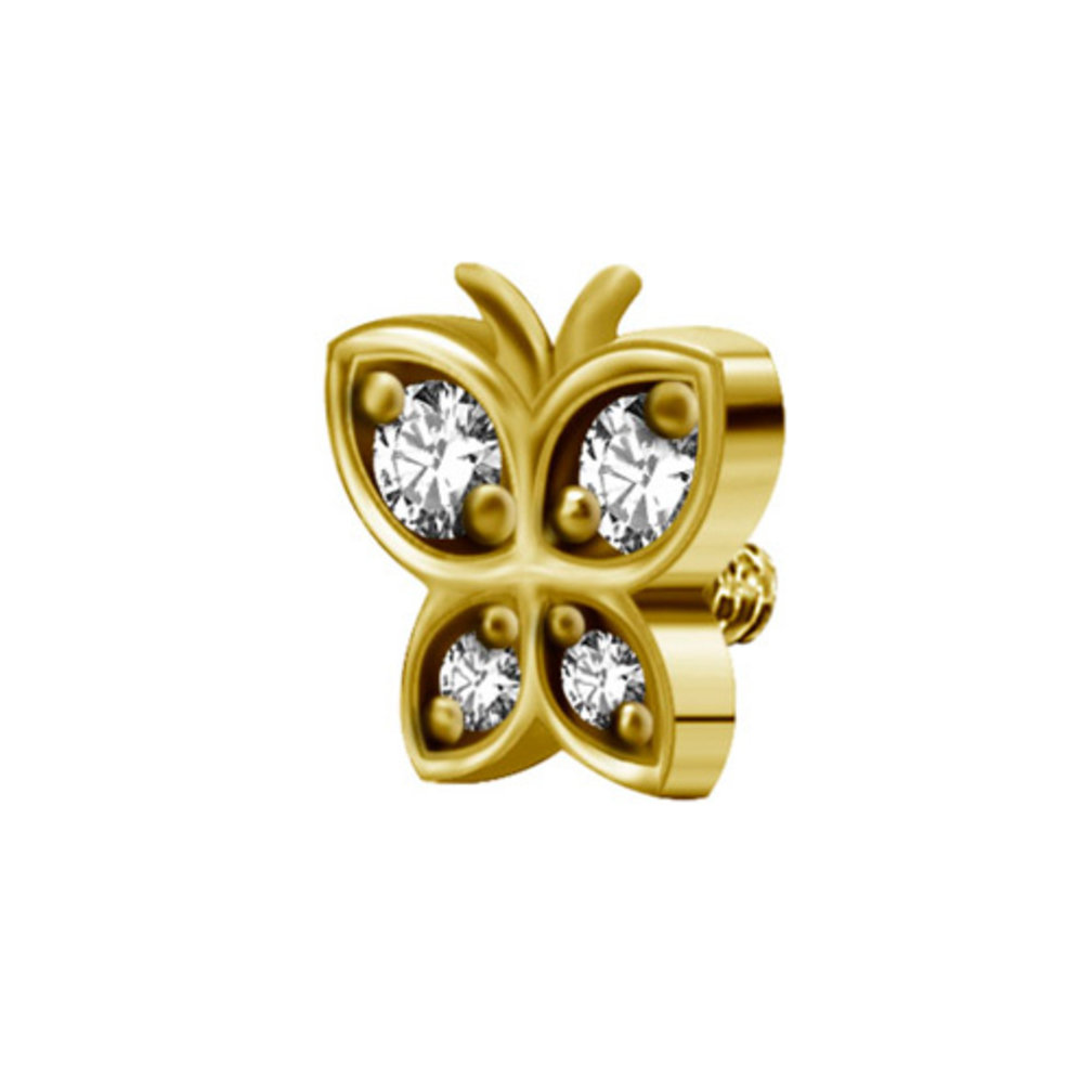 Chirurgisch Staal Oor Piercing  - Vlinder