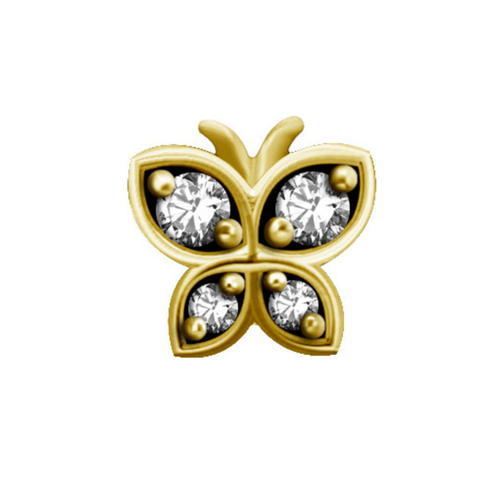 Chirurgisch Staal Oor Piercing  - Vlinder