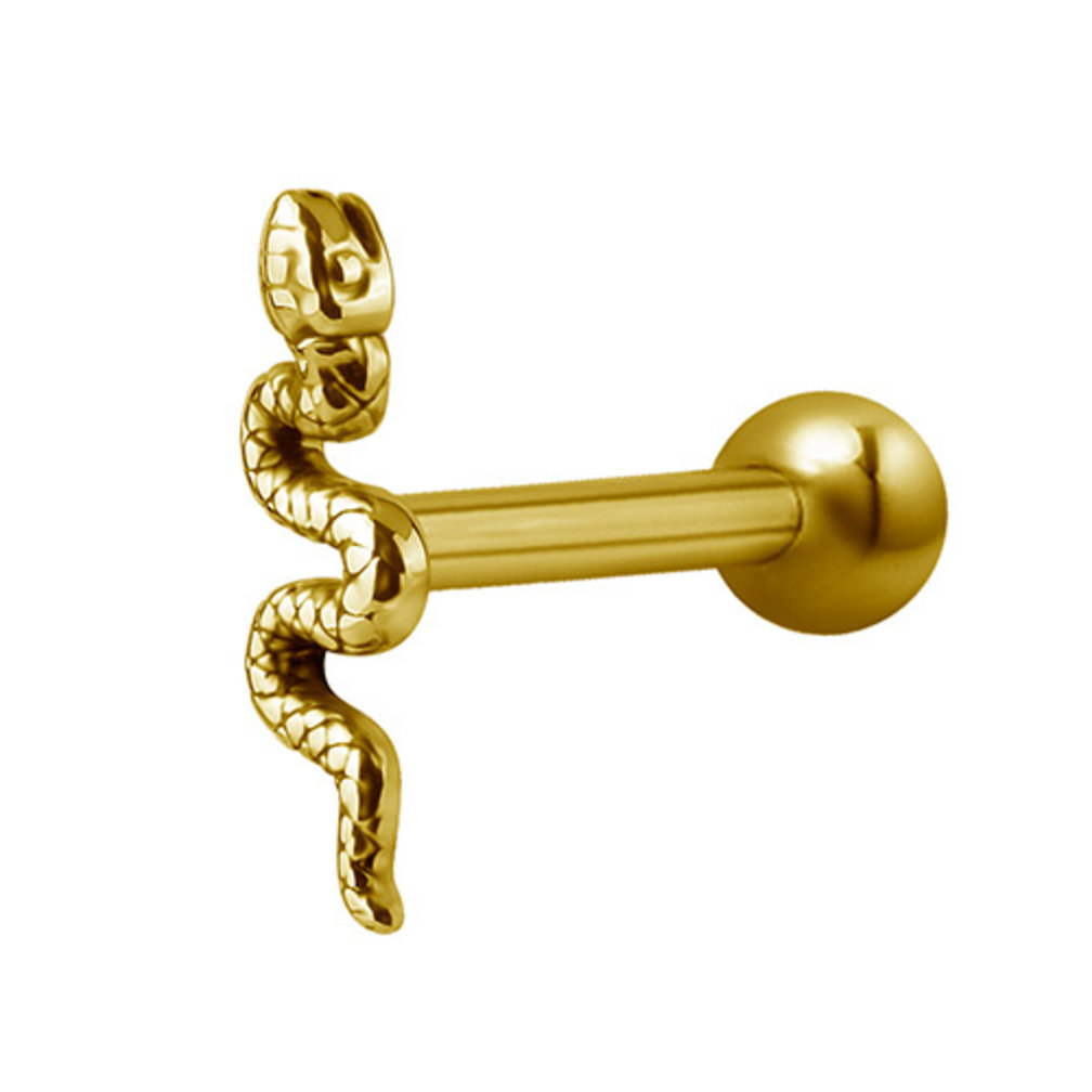 Surgical Steel Ear Piercing - Snake