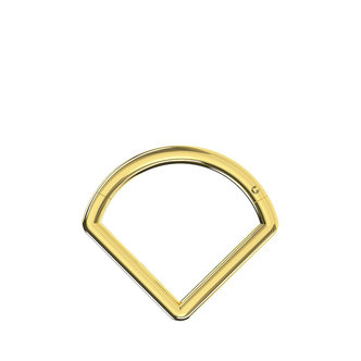 Piercings Works 14 Karaat Massief Gouden Neus Ring - Triangle