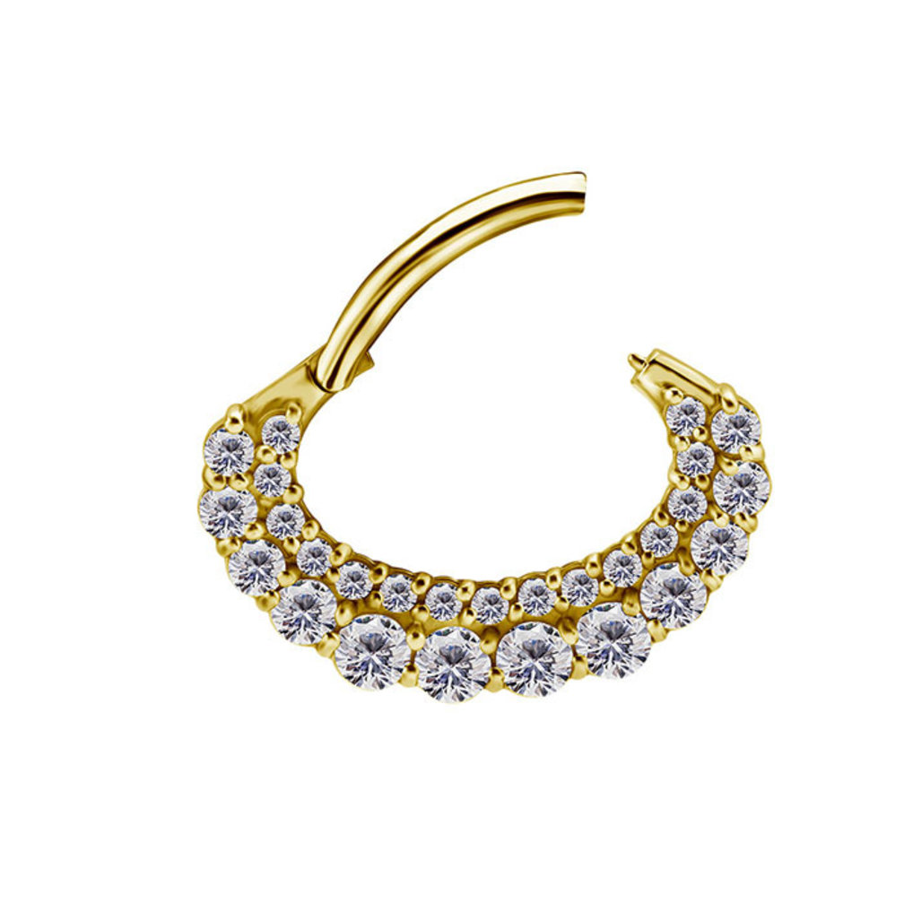 Septum/Daith Ring  - Premium Zirconia