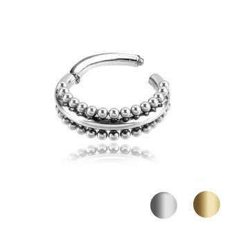 Piercings Works Tragus/Helix Click Ring - Tribal