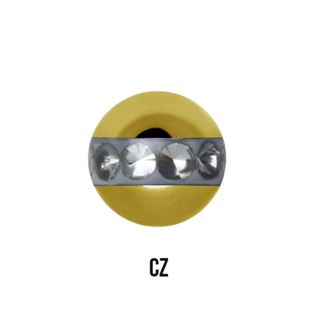 Chirurgisch Stalen Barbell - Premium Kristallen