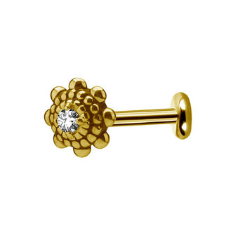 Piercings Works Chirurgisch Staal Oor Piercing - Bloemetje