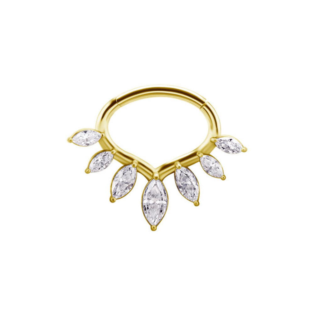 Septum/Daith Ring  - Premium Zirkonia