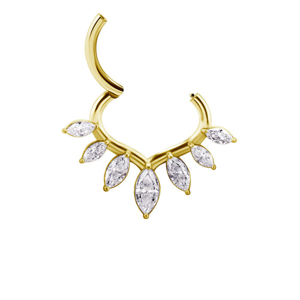 Septum/Daith Ring  - Premium Zirkonia