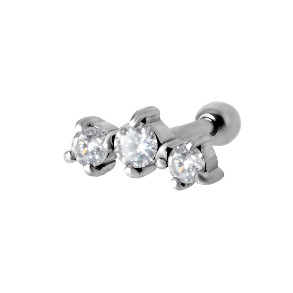 Surgical Steel Ear Piercing Premium Zirconia