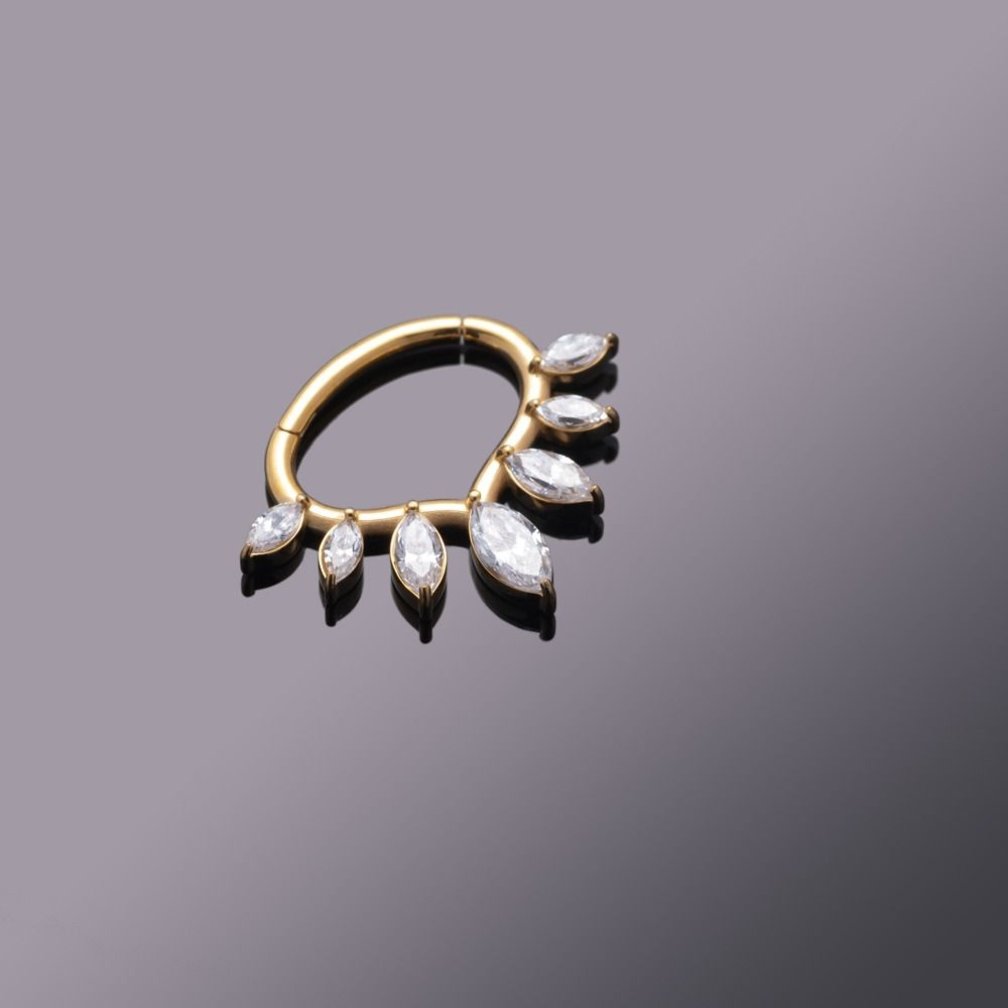Septum/Daith Ring  - Premium Zirkonia