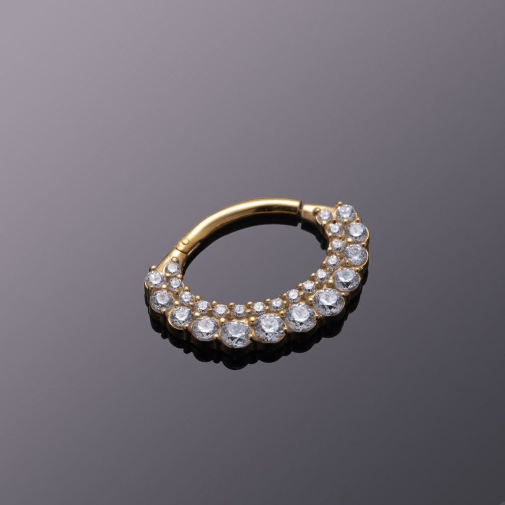 Septum/Daith Ring  - Premium Zirconia