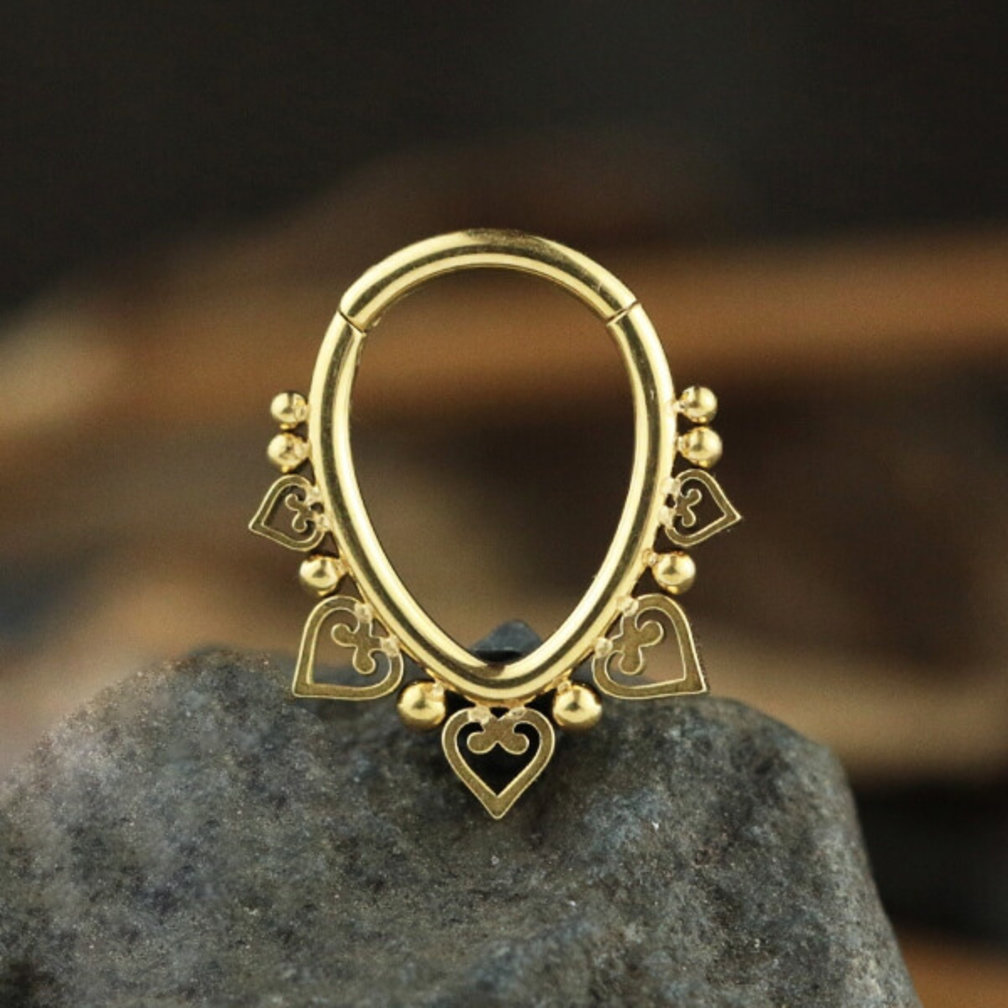 Septum/Helix Ring - Hearts