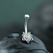 Belly Piercing - Zirconia Flower