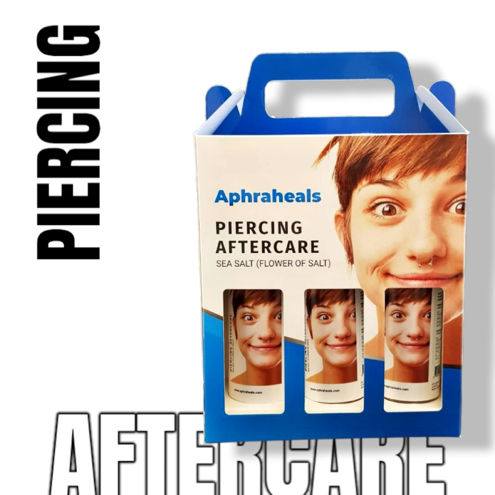 Eenvoudige en Effectieve Piercing Verzorging met de Aphraheals Piercing Spray Set van 3