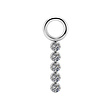 Segment Ring Charm - Premium Zirconia