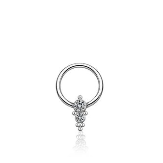 Piercings Works Ball Closure Ring - Zirconia