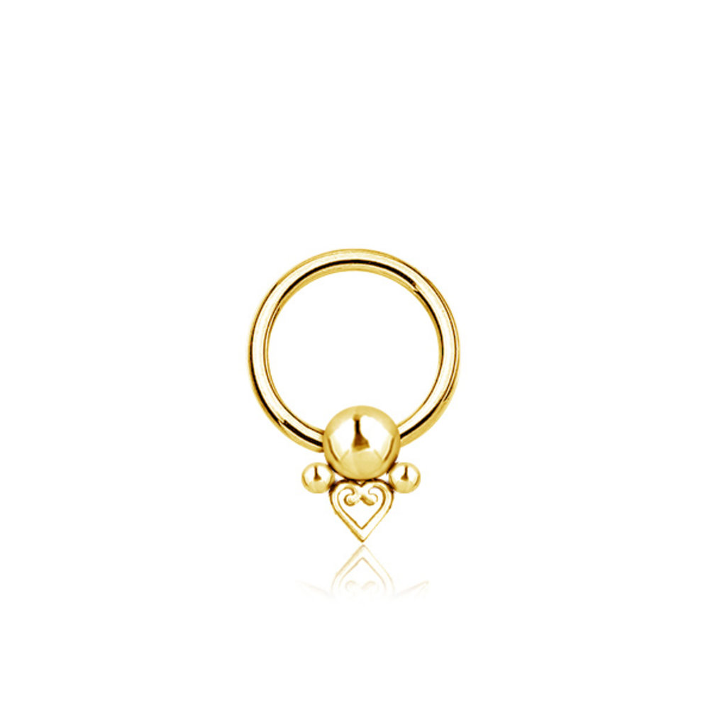 Ball Closure Ring - Heart