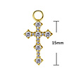 Segment Ring Charm - Premium Zirconia Cross