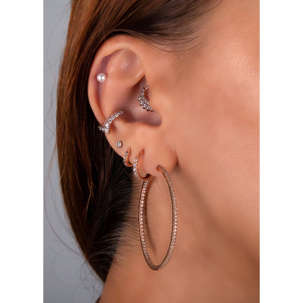 Helix Piercing Ring - Zirconia - Piercings Works