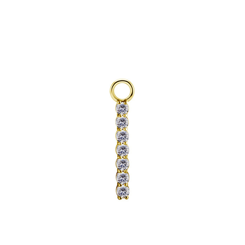 Segment Ring Charm - Premium  Zirconia (7 stones)