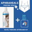 Verzorg je Navelpiercing met Aphraheals Piercing Nazorg Spray - Navel Verzorgingsset