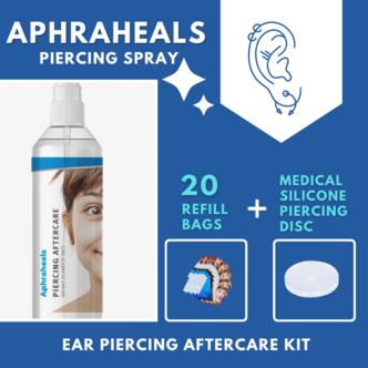 Piercings Works Aphraheals - Piercing Aftercare Spray - Ear Care Set