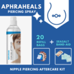 Aphraheals Tepel Piercing Verzorging - Nazorg Spray Set