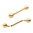 Kies voor ultieme luxe en kwaliteit met onze 14 Karaat Massief Gouden Tepel Barbell - Een must-have voor elke tepelpiercing