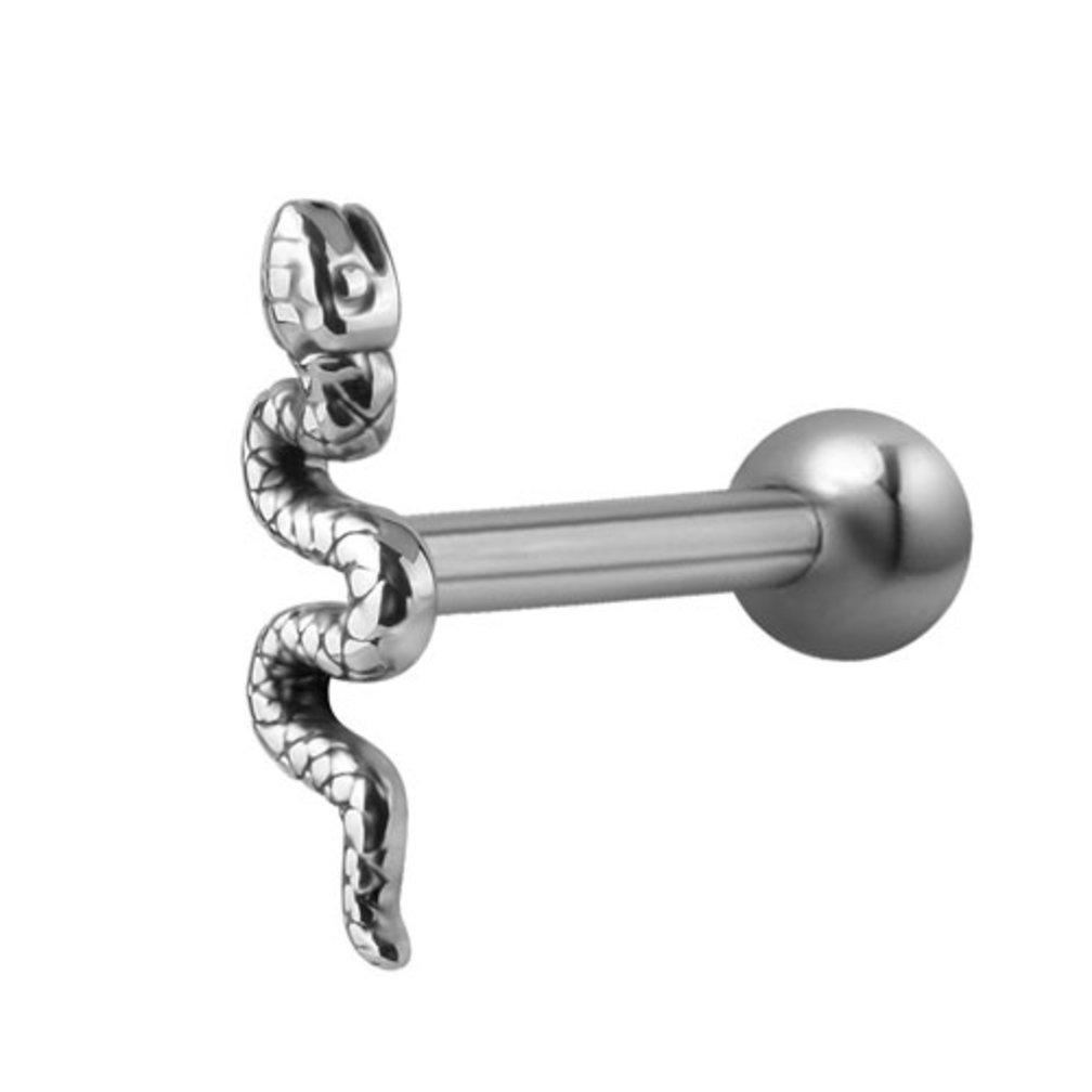 Surgical Steel Ear Piercing - Snake
