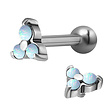 Surgical Steel Barbell - Trinity Opals