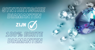 Synthetische diamanten zijn 100% echte diamanten