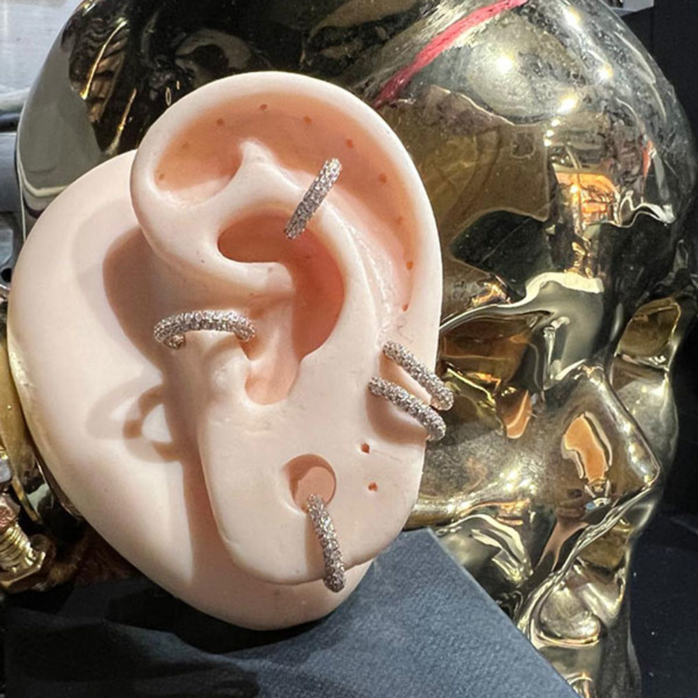 Stijlvolle en Opvallende Septum/Daith Piercing Ring van 14 Karaat Massief Goud