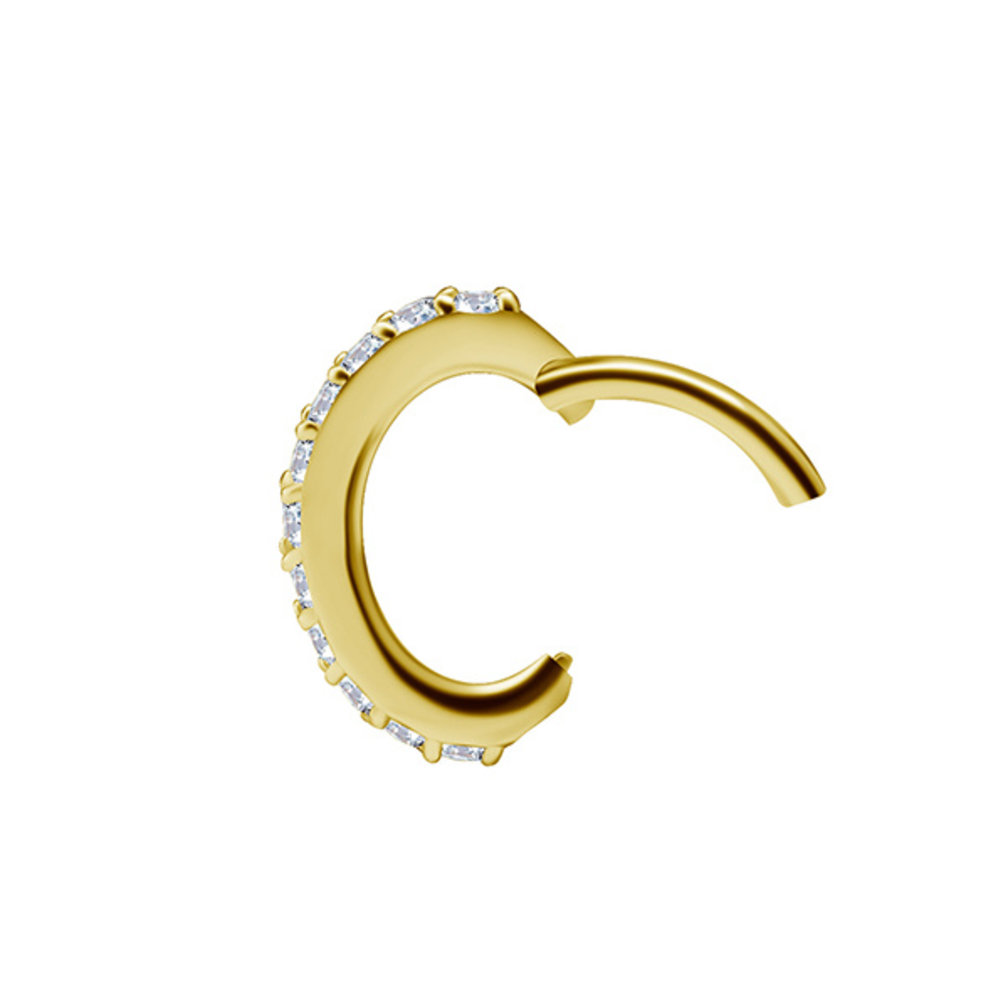 18 Karat Gold Rook Oval Ring - Lab Diamonds