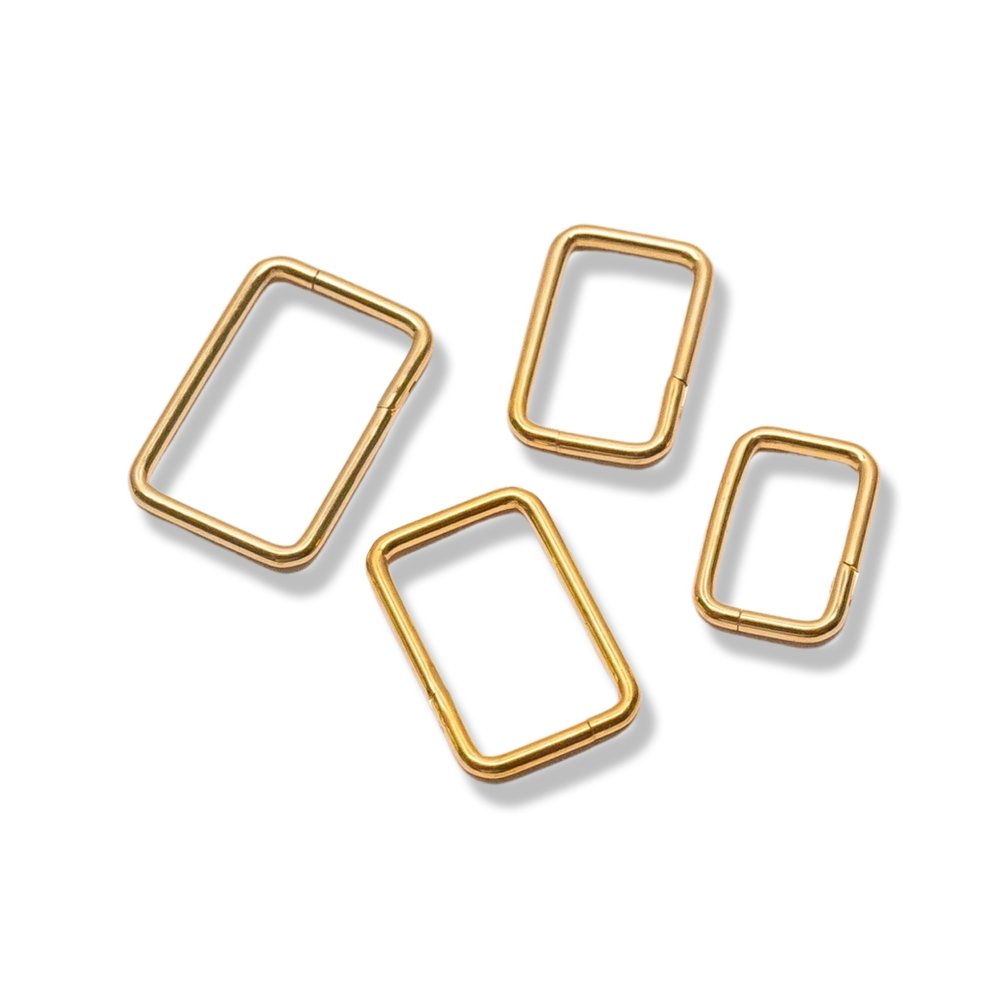 Moderne en Stijlvolle Piercing Ring van Titanium - Seamless Click en Rechthoekig Design