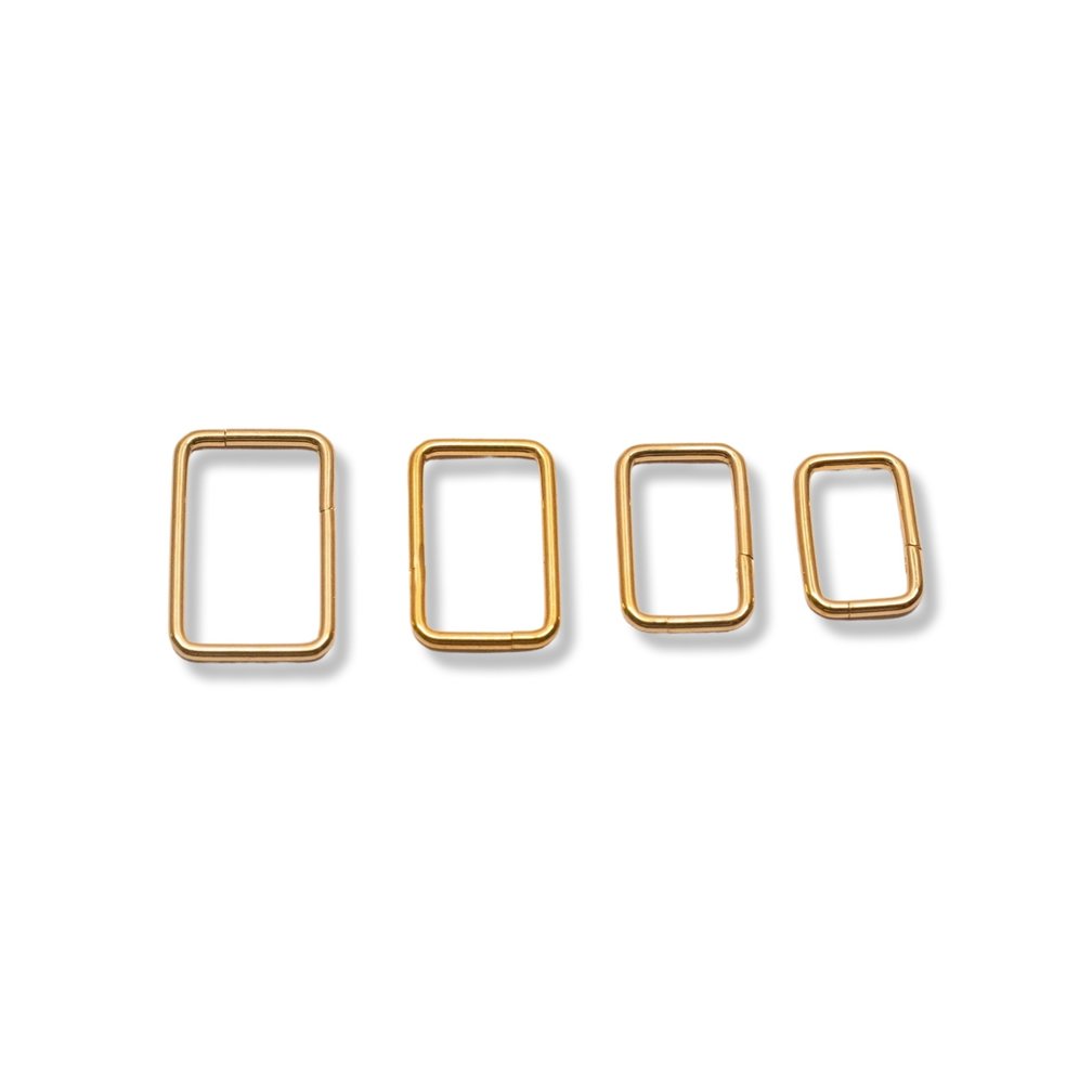 Moderne en Stijlvolle Piercing Ring van Titanium - Seamless Click en Rechthoekig Design