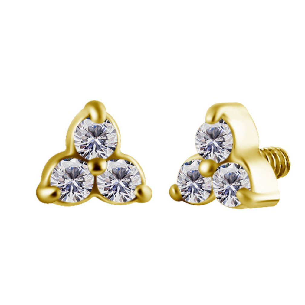 Chic and Eye-Catching Barbell for Ear Piercings - Premium Zirconia