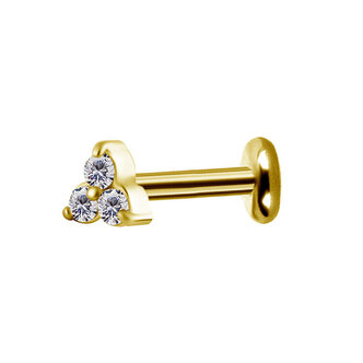 Piercings Works Chique en Opvallende Barbell voor Tragus en andere Oorpiercings - Met Premium Zirkonia