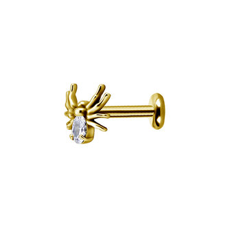 Piercings Works Chirurgisch Staal Barbell - Premium Zirconia Spin