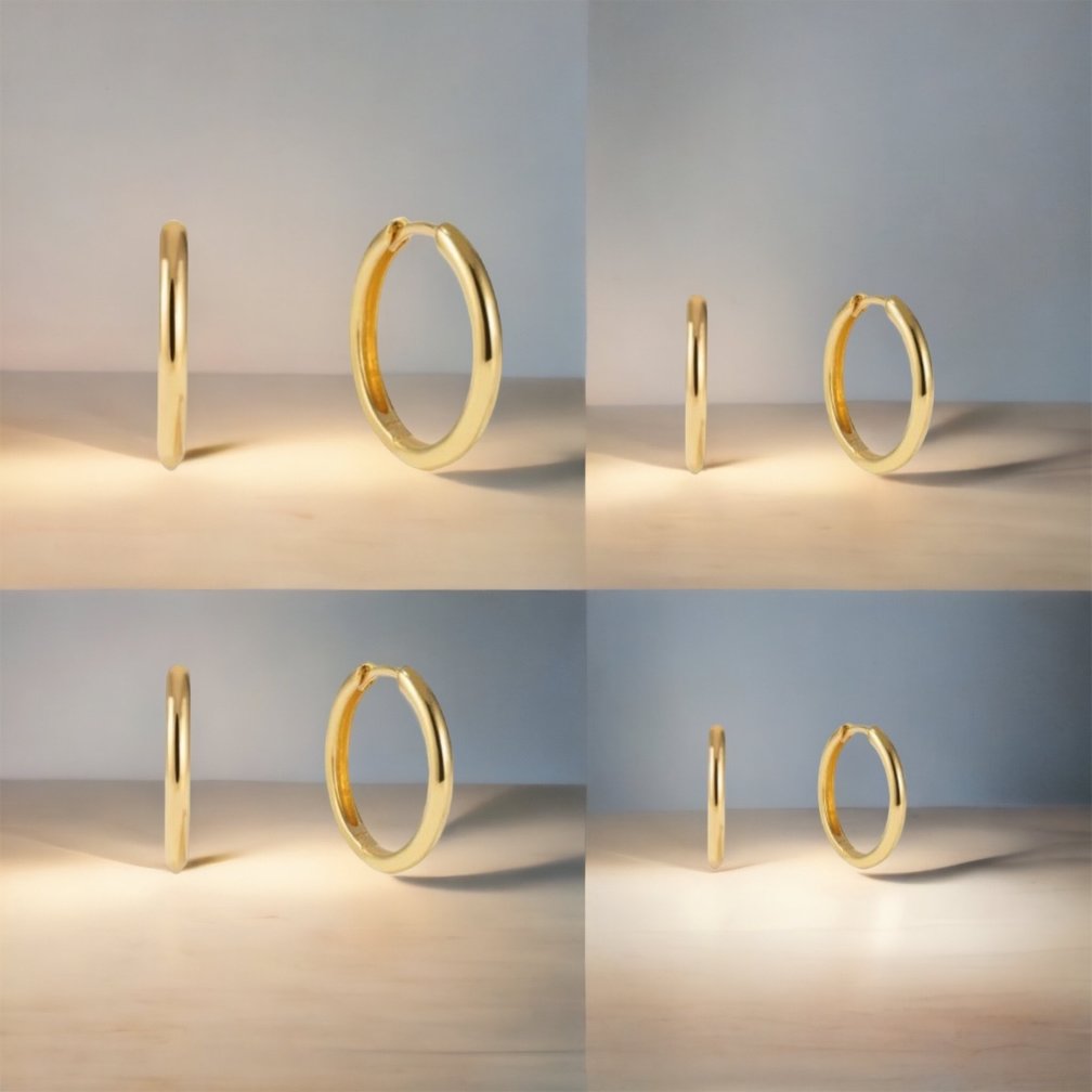 Unieke en Moderne Titanium Oorbellen - 4 Paar Set, De Enige Echte